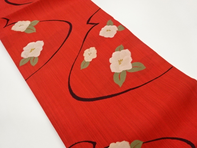 JAPANESE NAGOYA OBI / WOVEN FLOWER